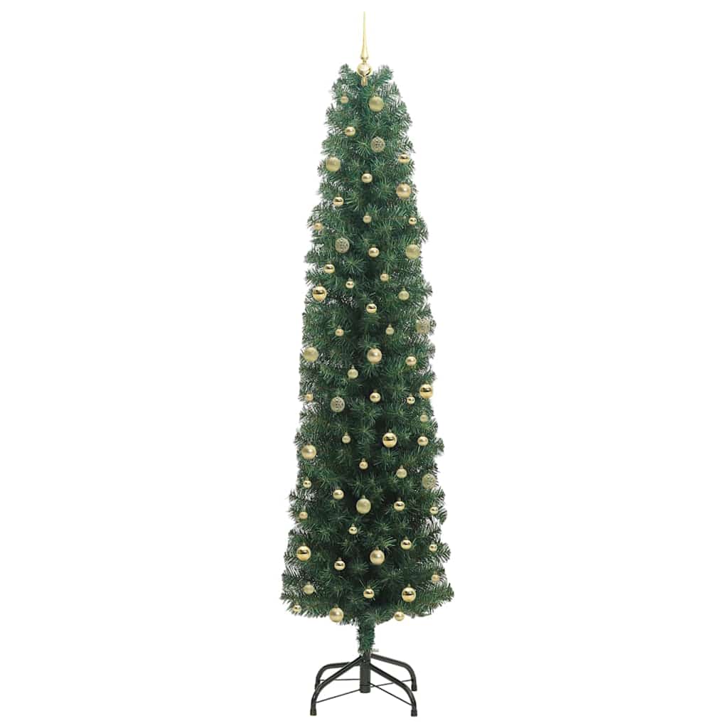 Artificial Christmas Tree with 300 LEDs with Stand Green 240 cm